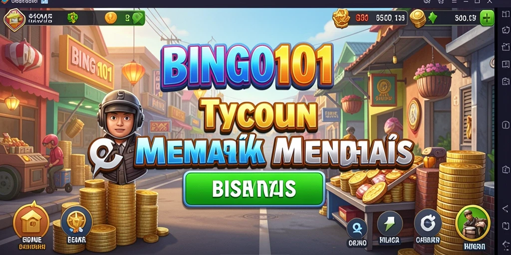 Screenshot gameplay BINGO101 yang menunjukkan dinamika Tycoon yang menarik.