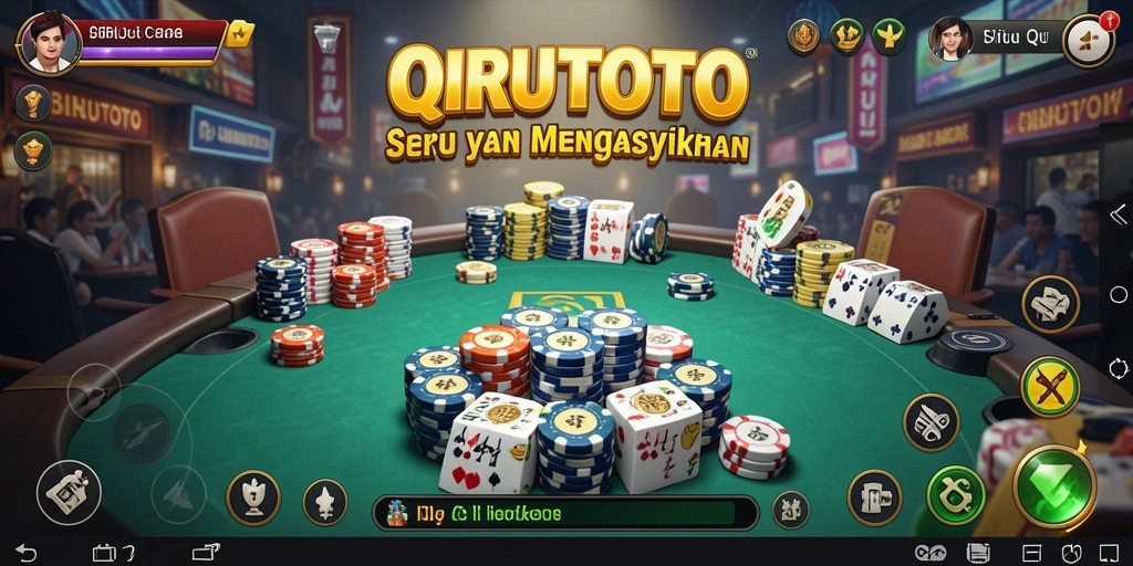 Tampilan gameplay seru dalam BIRUTOTO dengan teman-teman.