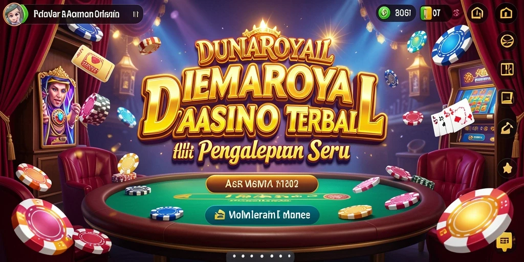 Tampilan gameplay seru DUNIAROYAL di dunia kasino.