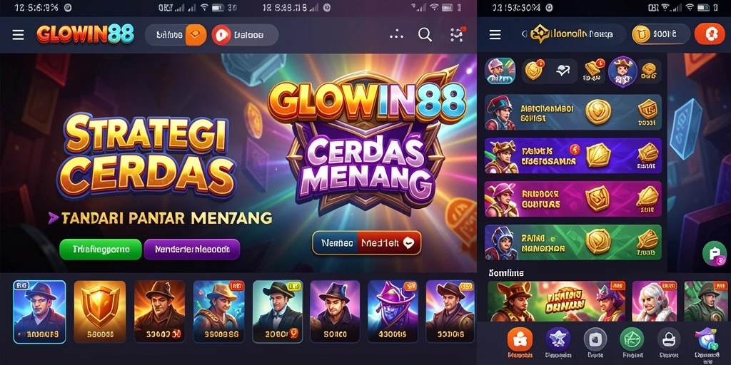 Tampilan gameplay GLOWIN88 dengan aksi strategi yang mendebarkan.