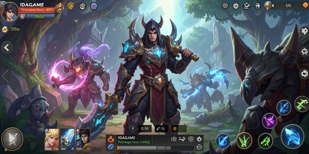 Tangkapan layar menunjukkan pertempuran mendebarkan dalam gameplay ARPG IDAGAME.