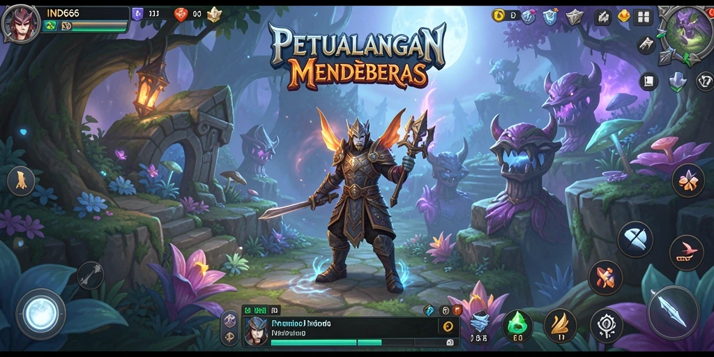 Tangkapan layar dari gameplay RPG IND666 yang menampilkan aksi seru.