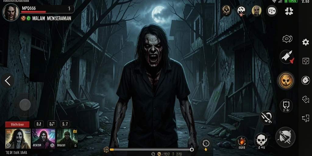 Screenshot MPO666 menunjukkan suasana menyeramkan dan gameplay yang menegangkan.