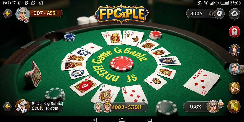 Tampilan gameplay PCPC7 yang mendebarkan saat bermain Gaple.