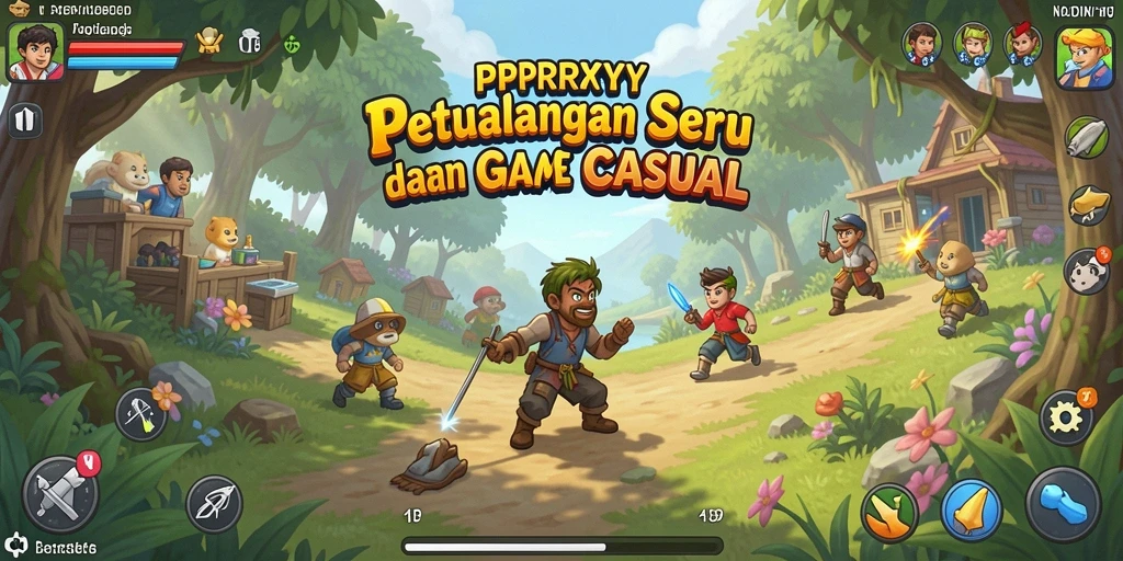 Screenshot PPRRYY menunjukkan gameplay yang seru dan interaktif.