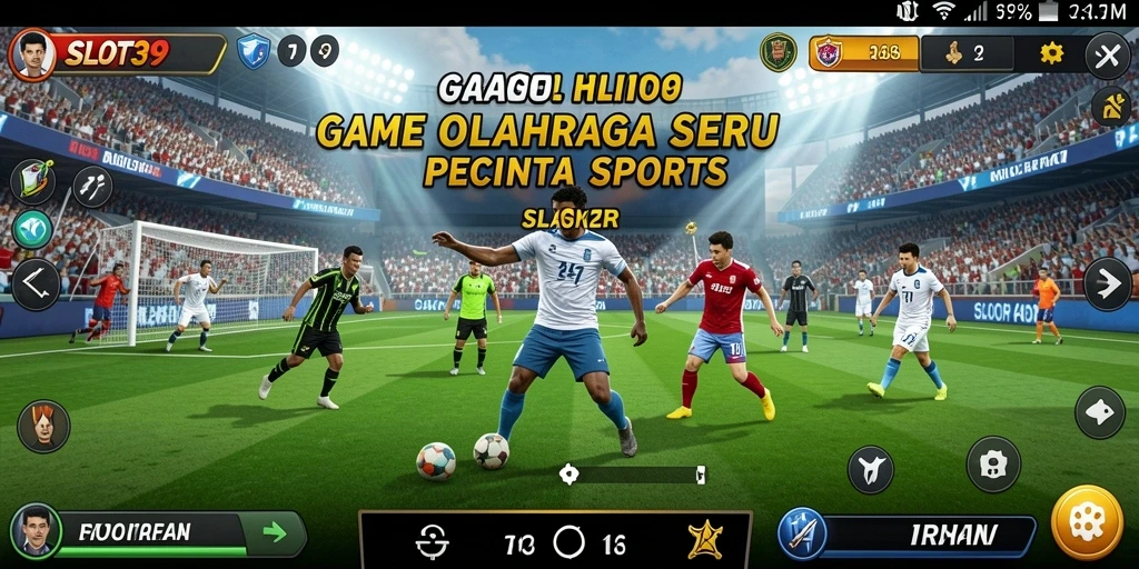 Tampilan gameplay SLOT39 yang menegangkan saat pertandingan berlangsung.