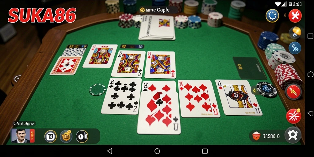 Tampilan gameplay Gaple yang seru dan interaktif di SUKA86.