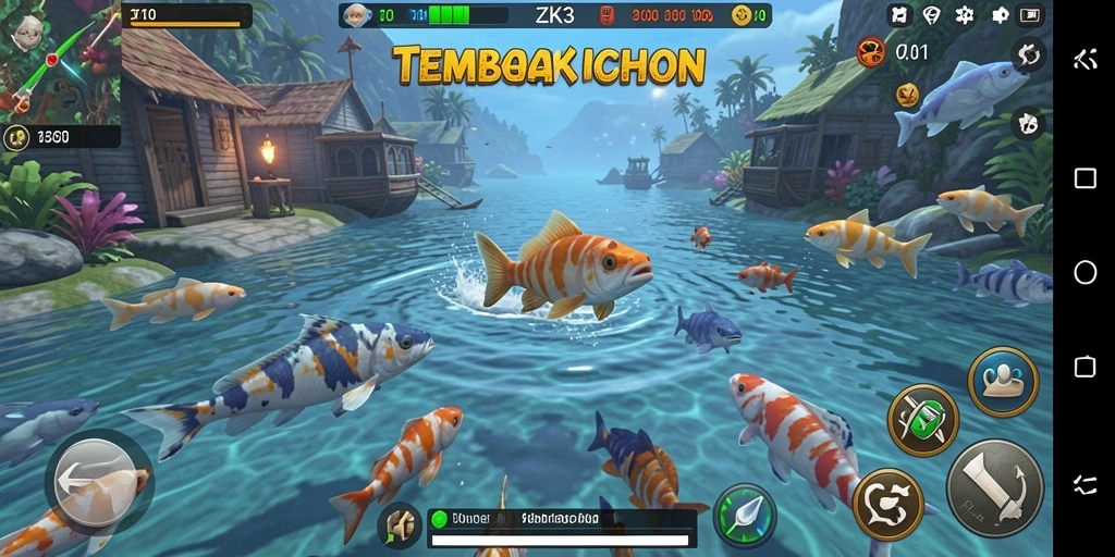 Gameplay seru menembak ikan di ZK3 dengan berbagai senjata.